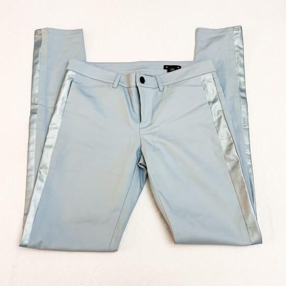 Club Monaco Light Blue Tuxedo Stripe Dress Pants Size 4 - Picture 8 of 9